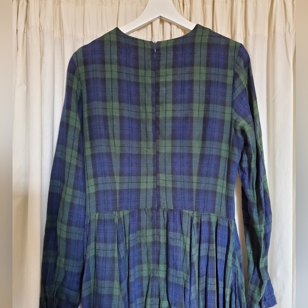 Son de Flor medium long sleeve tartan dress - Picture 7 of 7